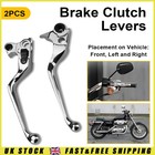 2x Fits For Harley Dyna Touring 1996 2007 Clutch Brake Lever Set Chrome Aluminum