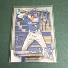 2025 Bowman Chrome Prospects 1st Bowman Asbel Gonzalez Kansas City Royals BCP-4