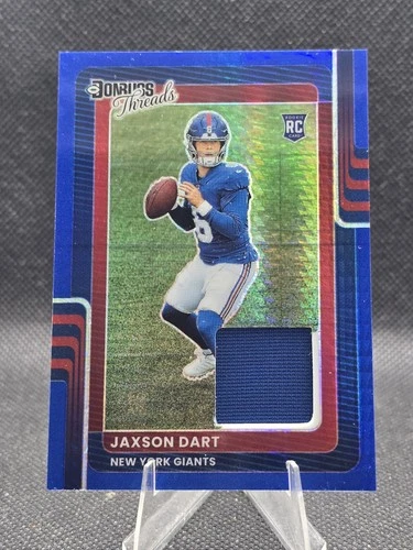 2025 Donruss Optic Jaxson Dart Blue Hyper (RAW)