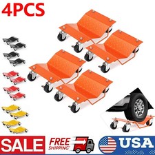 4pcs Car Dolly Wheel Tire Dolly Heavy Duty Skate Auto Repair Moving Dolly 6000lb