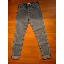 Levi  s 721 High Rise Skinny Jeans  Size 27x32  Cuffed Hem