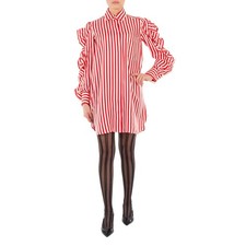 Max Mara Manna Striped Silk Shirt Dress