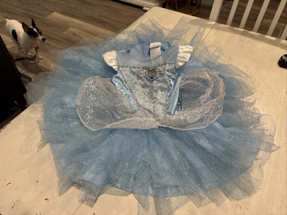 Disfraz Disney Bebé Niña Cenicienta Tutú Vestido Halloween Disfraz: 6-12M~NUEVO Foto 4 de 4