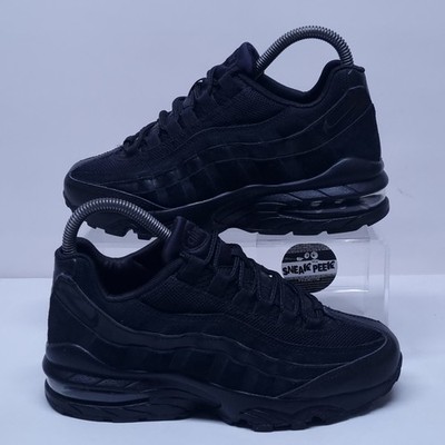 Nike Air Max 95 - UK Größe 3,5 - Turnschuhe Triple Black Junior Schuhe Sneaker