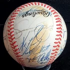 1995 CHICAGO CUBS TEAM (22) SAMMY SOSA AUTOGRAPHED NATIONAL LEAGUE BASEBALL