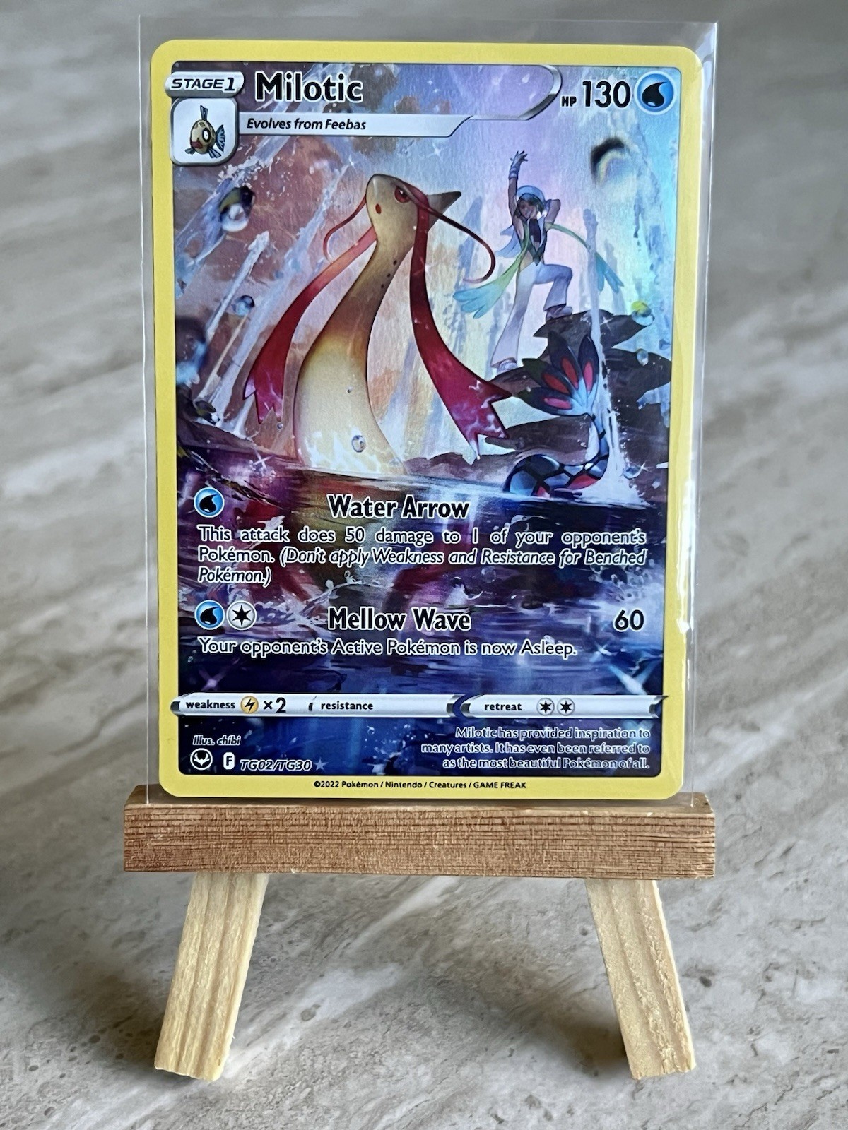 Pokémon TCG Milotic TG02/TG30 Silver Tempest Trainer Gallery Holo (English) - NM