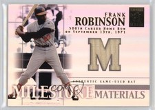 2002 Topps Tribute Milestone Materials Frank Robinson #MIM-FR HOF 1p4v