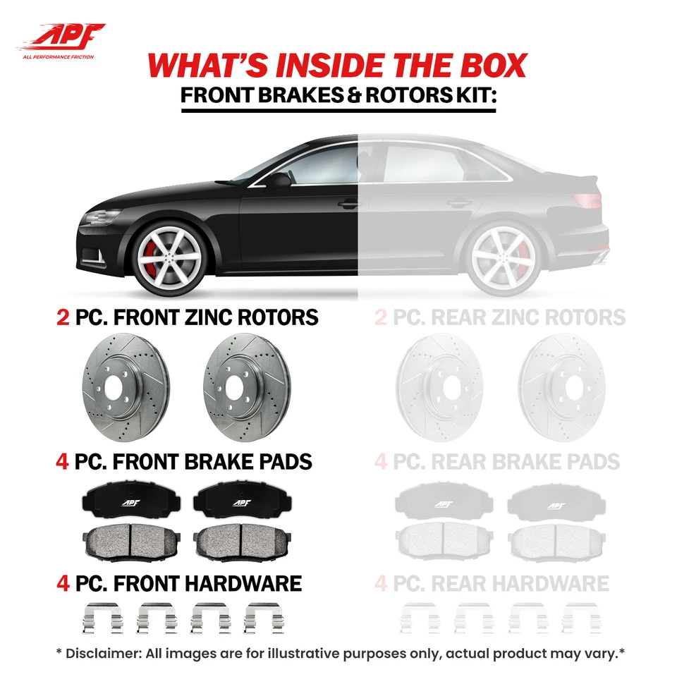 For Acura CL 2001-2003 - Front Ceramic Brake Kit - Image 3 of 4