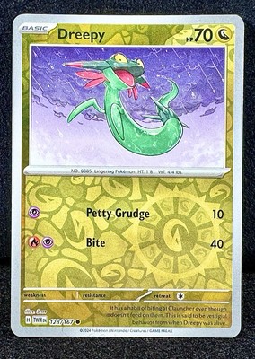 🔥Dreepy 128/167 Twilight Masquerade Reverse Holo MASTERPIECE