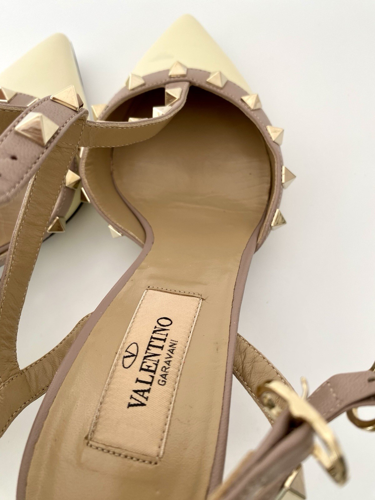 Valentino Rockstud Caged 65 Patent Ankle Strap Pump Women's  36.5 thumbnail 11