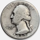 1937-D Washington Quarter 25c * Nice Original Surfaces! * 1937D #30