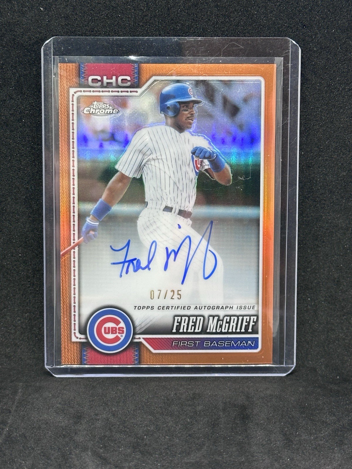 2026 Topps Chrome - Legends Autographs Fred McGriff #CLA-FM Orange Refractor /25