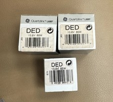 GE DED Projection Lamp Bulb. 85w 13.8v 4 QTY WITH ORIGINAL BOXES
