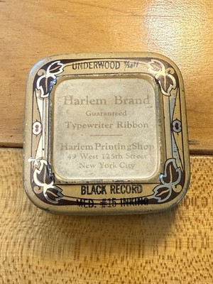 Antique Typewriter Ribbon Tin - Harlem