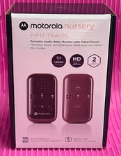 Motorola Nursery PIP12 Travel Audio Baby Monitor Portable 1500ft Range NEW