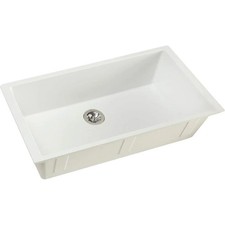 Elkay ELXRUP3620RT0 Quartz Luxe Ricotta Single Bowl Undermount Kitchen Sink with
