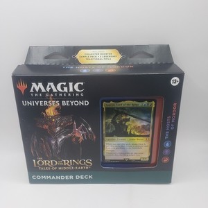 mtg precon commander decks lotr Magic: The Gathering The Lord of The Rings: Tales of Middle-Earth Deck 3 + Collector Booster Sample Pack : Toys & Games The Lord Of The Rings: