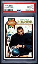 1979 Topps #15 Alan Page Chicago Bears HOF PSA 10 GEM MINT