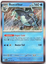Baxcalibur 060/193 Rare Paldea Evolved Pokemon Holo Near Mint