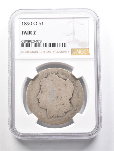 LOWBALL 1890-O Morgan Silver Dollar NGC Low Ball FR2 FR-2 Fair Pocket Piece *856