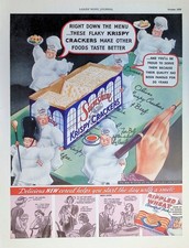 Original 1936 Sunshine Krispy Crackers Ad: Ba...