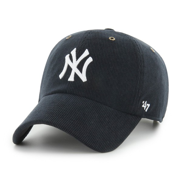 '47 Brand Cap Mlb New York Yankees Thin Cord Clean Up Basecap Ny Logo Stickerei-image