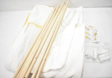 Children's Play Tent Teepee Tent For 1-5 Years Old Toddler Assembly White Tent