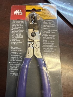 Mac Tools Wsc9b Angle Wire Cutter/ Crimpers/stripeers Purple