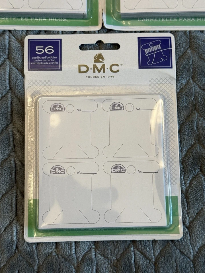 DMC 6101 Cardboard Floss Bobbins 168 Total Crafting String NEW - Image 2 of 3