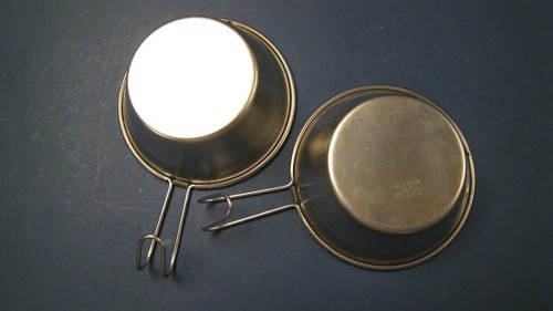 Vintage Set of Two Ever-New Stainless Sierra Cup Stream Dipper Excellent & Clean - Picture 3 of 5