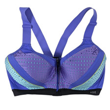 KNOCKOUT by Victoria's Secret Front Closure Sports Bra Women's SZ 34D Multicolor