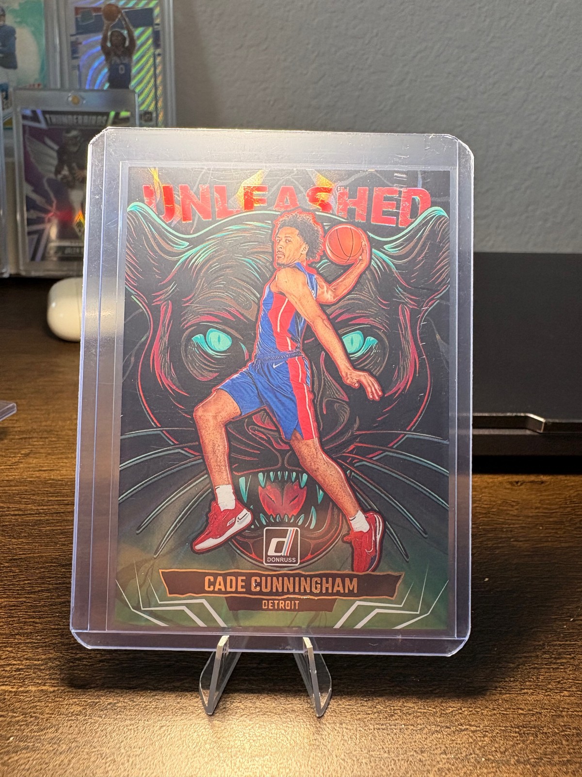 2025-26 Donruss #17 Cade Cunningham Unleashed Holo Laser