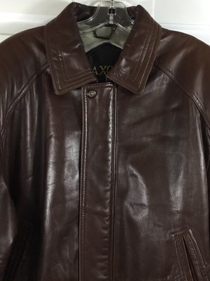 Vintage Saxony Leather Jacket Men's Size 42 Brown Buttery Soft