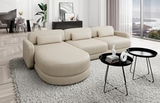Leather sofa corner couch design couch leather sofa beige leather couch Valencia L shape short
