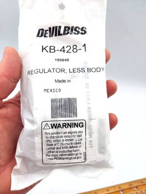 #ad DeVilbiss KB 428 1 Regulator Kit for KB 555 KBII Cup HARG 510 Air Regulator NEW $25.95