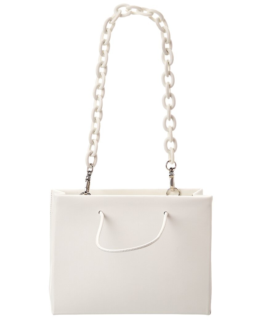 Medea Leather Tote (Authentic Pre-Loved) Women's White