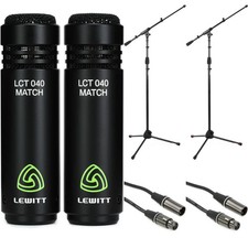 Lewitt LCT 040 MATCH Small-diaphragm Condenser Microphone With Stands and Cables