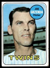 1969 Topps Joe Grzenda VG+ RC Minnesota Twins #121