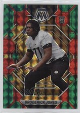 2023 Panini Mosaic Rookies Choice Red & Green Prizm Broderick Jones #288 0x1