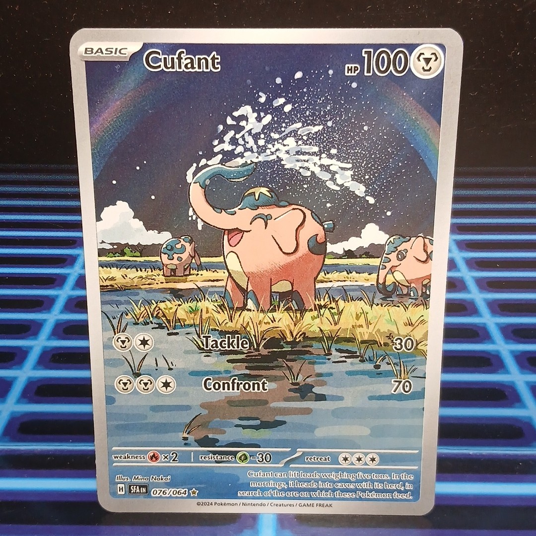 Cufant Pokemon SV Shrouded Fable 76/64 Illustration Rare Full Art Holo NM