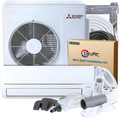 Mitsubishi HX 24000 BTU Ductless Mini Split Heat Pump AC System, 20 SEER2 R454B