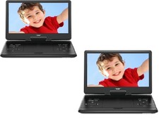 ieGeek 15.9" Portable DVD Player with 14.1" Large HD Screen, 6 Hr Battery 2PCS