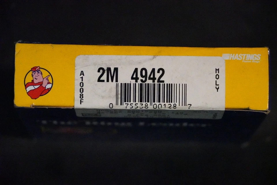 Juego de anillos de pistón Hastings 2M4942 Moly STD para 99-06 Harley Twin Cam 88 1450 Foto 3 de 3