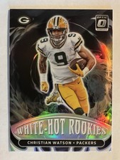 2022 OPTIC WHITE-HOT ROOKIES #7 - GREEN BAY WR  CHRISTIAN WATSON             O89