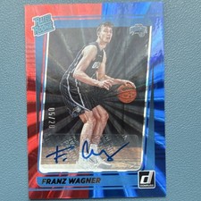 Panini 2021-22 Rated Rookie Franz Wagner #235 Holo Red Blue Auto /20 Magic