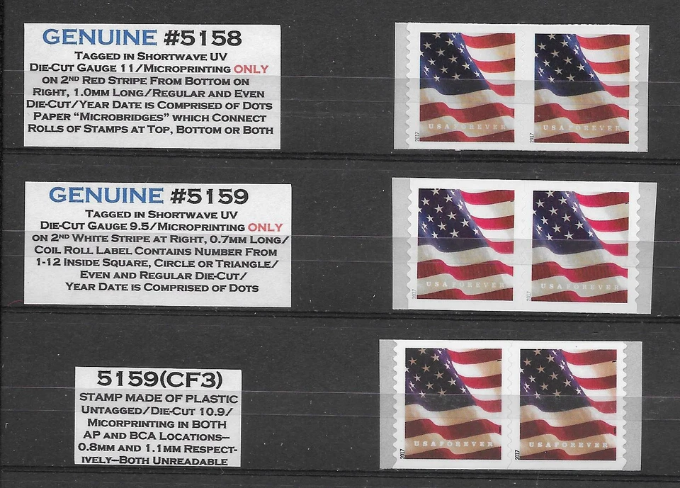 5 DIFFERENT #5159(CF)s--4 SCOTT LISTED #5159(CFs), + Regular #5158, #5159 - Image 2 of 4