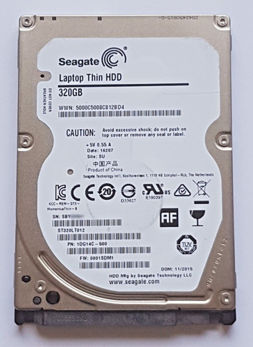 320 GB SATA Seagate Laptop Thin ST320LT012 5400rpm 16MB HDD 2.5" Festplatte