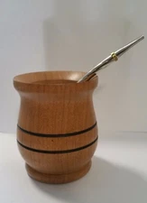 HANDCRAFTED YERBA MATE KIT SET- MATE GOURD CUP + STRAW BOMBILLA FROM ARGENTINA