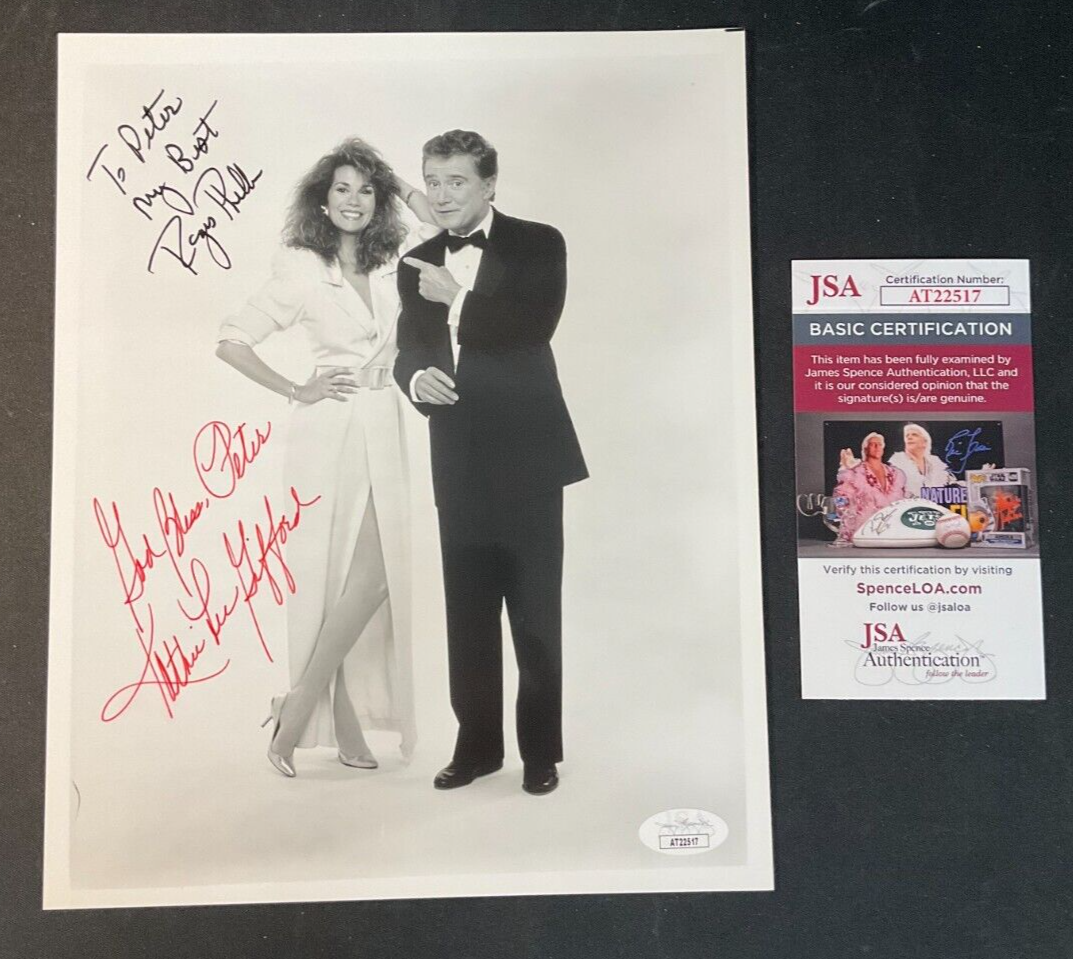 Kathie Lee Gifford Regis Philbin Signed 8x10 JSA 