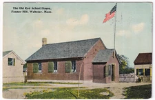 MASSACHUSETTS WEBSTER, OLD RED SCHOOL 1913 TO ALICE GREENSLITT, E KILLINGLY CT